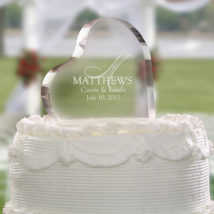 Wedding Monogram Cake Topper Bed Bath Beyond