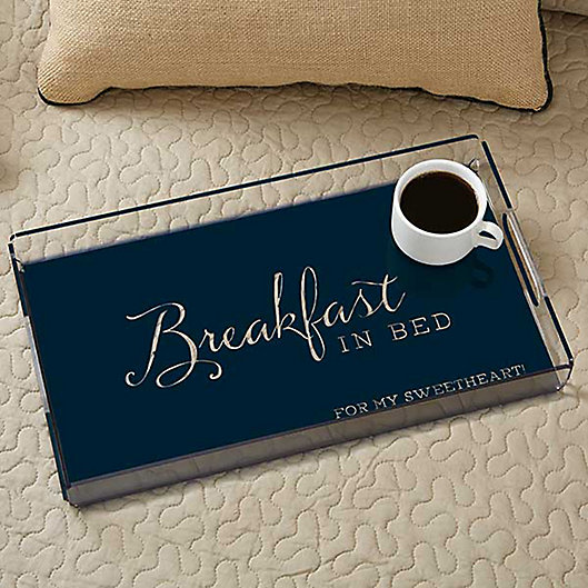 Alternate image 1 for Typography Quotes Personalized Acrylic Serving Tray
