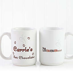 Mmmm...15 oz. Hot Chocolate Mug in White