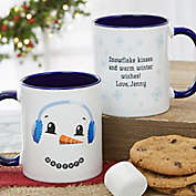 Snowman Character 11 oz. Christmas Mug in Blue