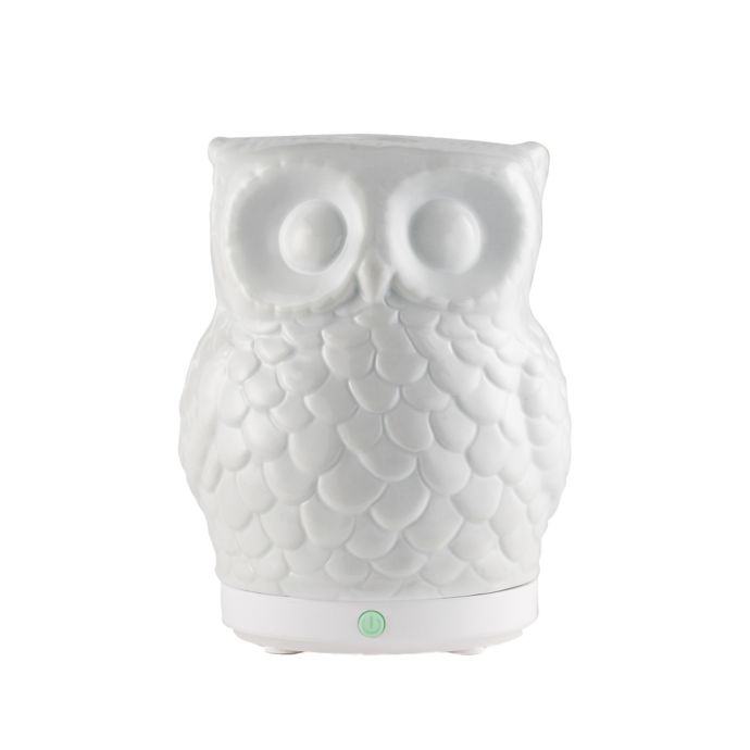 sparoom owl usb ultrasonic essential oil diffuser in white bed bath beyond sparoom owl usb ultrasonic essential oil diffuser in white