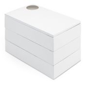 Umbra&reg; Spindle Jewelry Storage Box in White