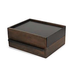 Umbra® Stowit Wooden Jewelry Storage Box in Walnut/Black