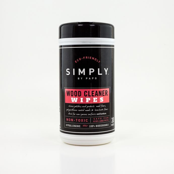 Simply By Papo 30 Count Wood Furniture Cleaning Wipes Bed Bath