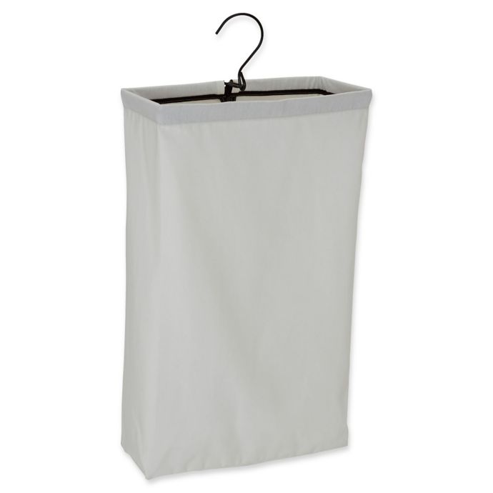 Household Essentials® Hanging Door Knob Laundry Hamper Bag in White ...