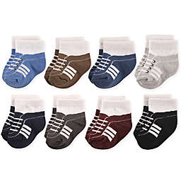 Hudson Baby® Size 0-6M 8-Pack Athletics Short Crew Socks