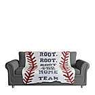Alternate image 1 for Designs Direct &quot;Root For the Home Team&quot; Fleece Baseball Blanket