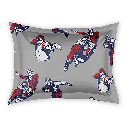 Alternate image 1 for Designs Direct Football Player Standard Pillow Sham