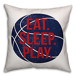 Designs Direct "Eat, Play, Sleep" Basketball Throw Pillow