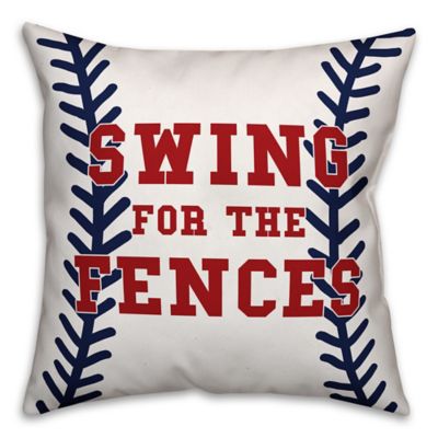 Designs Direct &quot;Swing for the Fences&quot; Baseball Throw Pillow