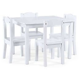 Tot Tutors Cambridge 5-Piece Table & Chairs Set in White
