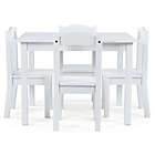 Alternate image 1 for Tot Tutors Cambridge 5-Piece Table &amp; Chairs Set in White