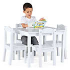 Alternate image 2 for Tot Tutors Cambridge 5-Piece Table &amp; Chairs Set in White