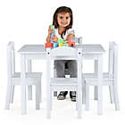 Alternate image 4 for Tot Tutors Cambridge 5-Piece Table &amp; Chairs Set in White