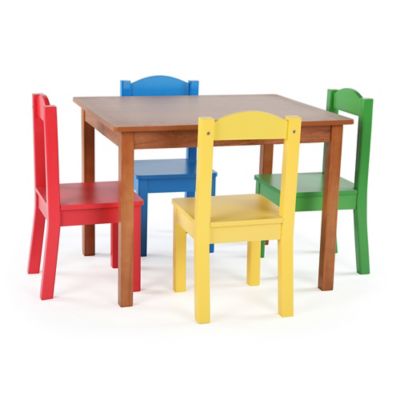 tot tutors wood table and chair set