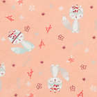 Alternate image 1 for Trend Lab&reg; Fox and Flowers Flannel Fitted Crib Sheet in Pink