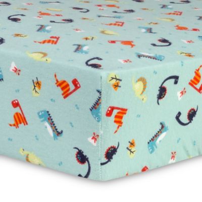dinosaur fitted crib sheet