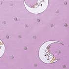 Alternate image 1 for Trend Lab&reg; Unicorn Moon Flannel Fitted Crib Sheet in Purple