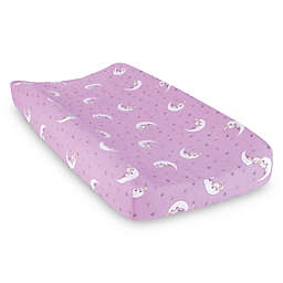 Trend Lab® Unicorn Moon Flannel Changing Pad Cover in Purple