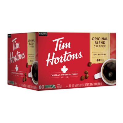 Tim Hortons Original Blend Coffee Keurig K Cup Pods 80 Count Bed Bath Beyond