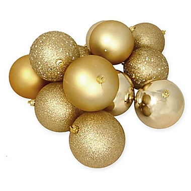 Northlight 12-Pack 4-Inch Christmas Ball Ornaments. View a larger version of this product image.