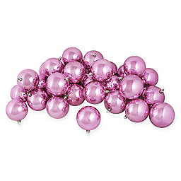 Northlight 12-Pack 4-Inch Shiny Christmas Ball Ornaments in Pink
