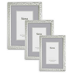 Siena Narrow Hammered Silver-Plated Picture Frame