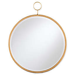 Southern Enterprises Lorena Flower Dreams 23-Inch Round Mirror in Golden Bronze
