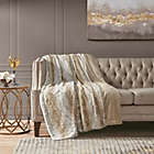 Alternate image 3 for Madison Park Zuri Oversized Faux Fur Throw in Sand