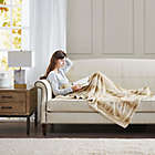 Alternate image 6 for Madison Park Zuri Oversized Faux Fur Throw in Sand