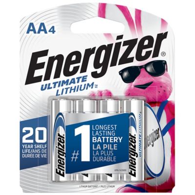 Energizer&reg; Ultimate 4-Pack AA 1.5-Volt Lithium Batteries
