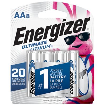 Energizer Ultimate Lithium AA Batteries (8 Pack), Double A Batteries
