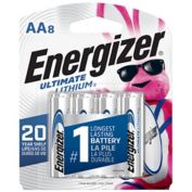 Energizer&reg; Ultimate 8-Pack AA 1.5-Volt Lithium Batteries