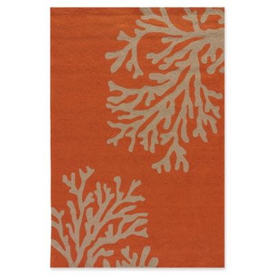 Jaipur Grant Design Bough Out Indoor/Outdoor Rug in Orange/Grey