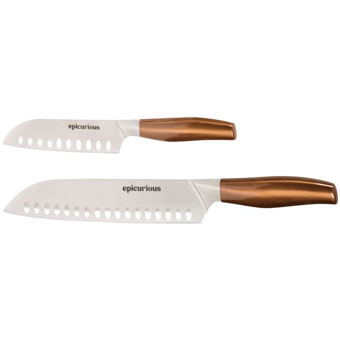 santoku knife set with block