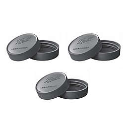 Ball® Wide Mouth Storage Lids in Grey (Set of 6)