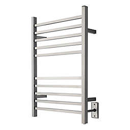 Amba Radiant Wall Mount Hardwired Towel Warmer with Ten Square Bars
