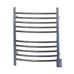 Amba Radiant Wall Mount Hardwired Towel Warmer with Ten Curved Bars