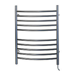 Amba Radiant Wall Mount Plug-In Towel Warmer with Ten Curved Bars