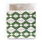 Alternate image 1 for Zuo&reg; Cement Tribal Planter in Green and Yellow