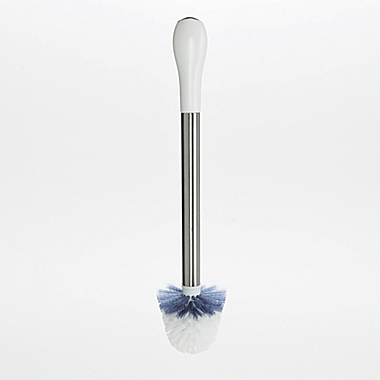 OXO Good Grips&reg; Stainless Steel/White Toilet Brush. View a larger version of this product image.