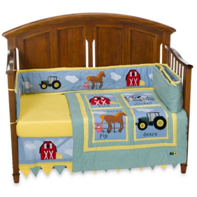tractor crib bedding set
