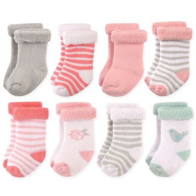 pink newborn socks