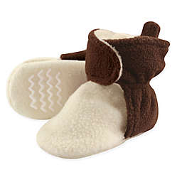 Hudson Baby Fleece Lined Scooties in Brown/Cream