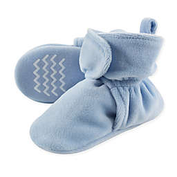 Hudson Baby Velour Scooties in Light Blue