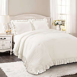 Lush Décor Reyna 3-Piece Full/Queen Comforter Set in White