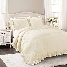 Lush Décor Reyna 3-Piece King Comforter Set in Ivory