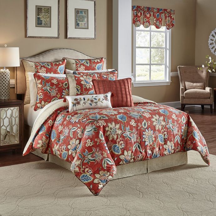 Waverly® Brighton Blossom Reversible Comforter Set | Bed ...