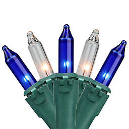 Northlight 8-Foot 35-Light Incandescent Mini String Lights in Blue