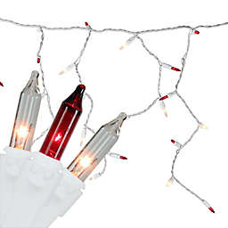 Northlight 10-Foot 150-Light Mini Icicle Christmas Lights in Red/Clear